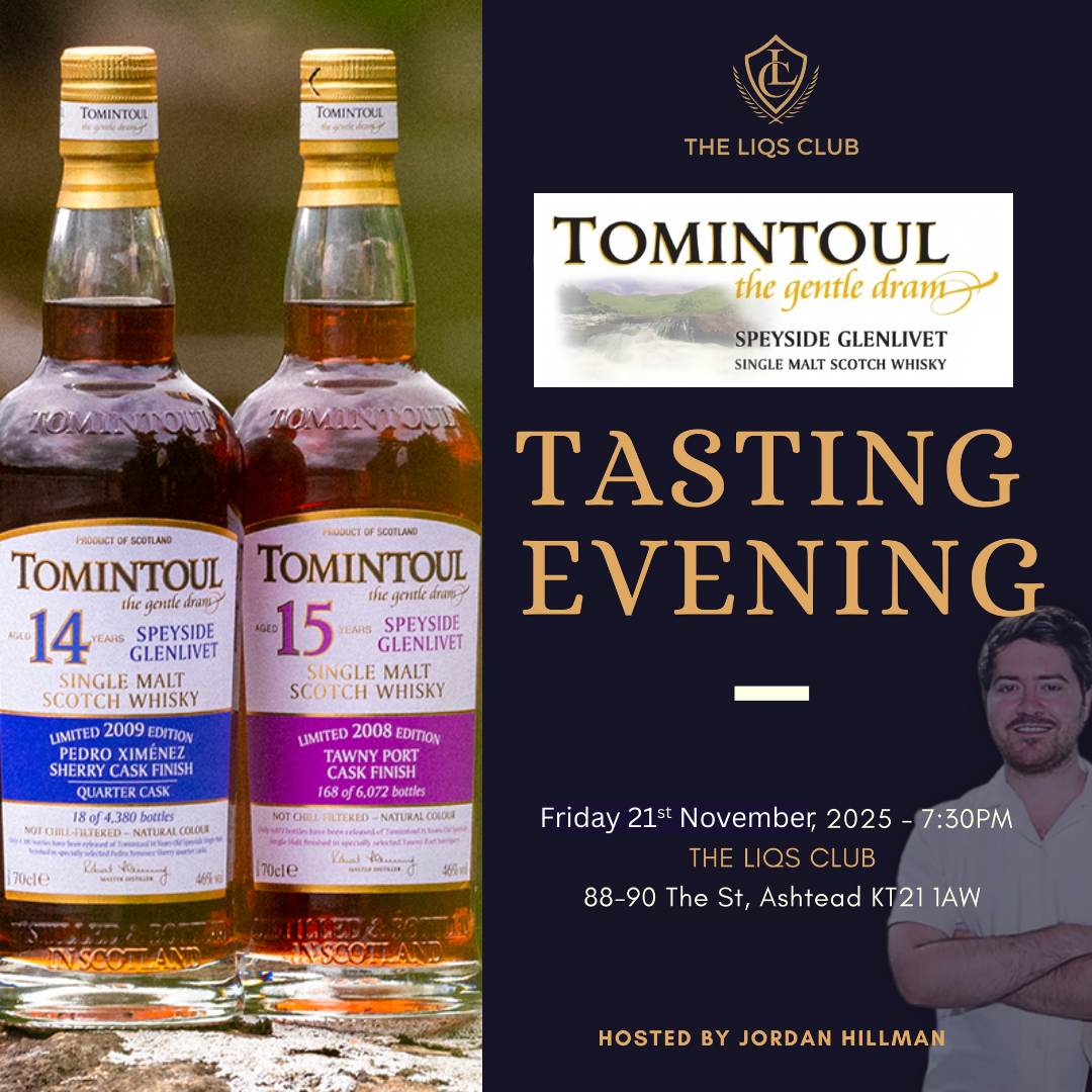 Tomintoul Tasting with Jordan Hillman - Friday 21st November, 7.30pm