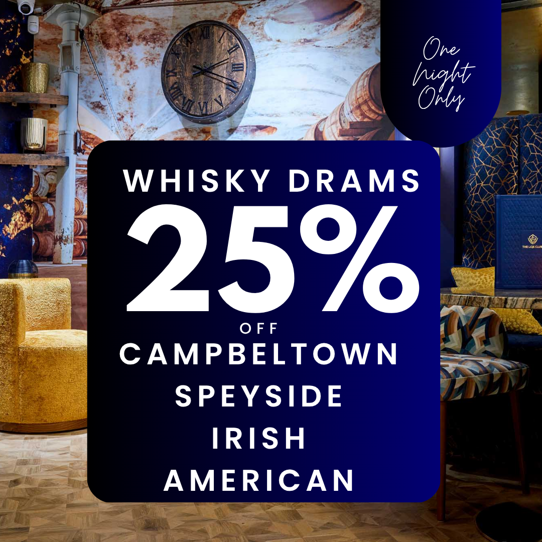 25% off Select Whisky - Friday 8th August - ALL DAY