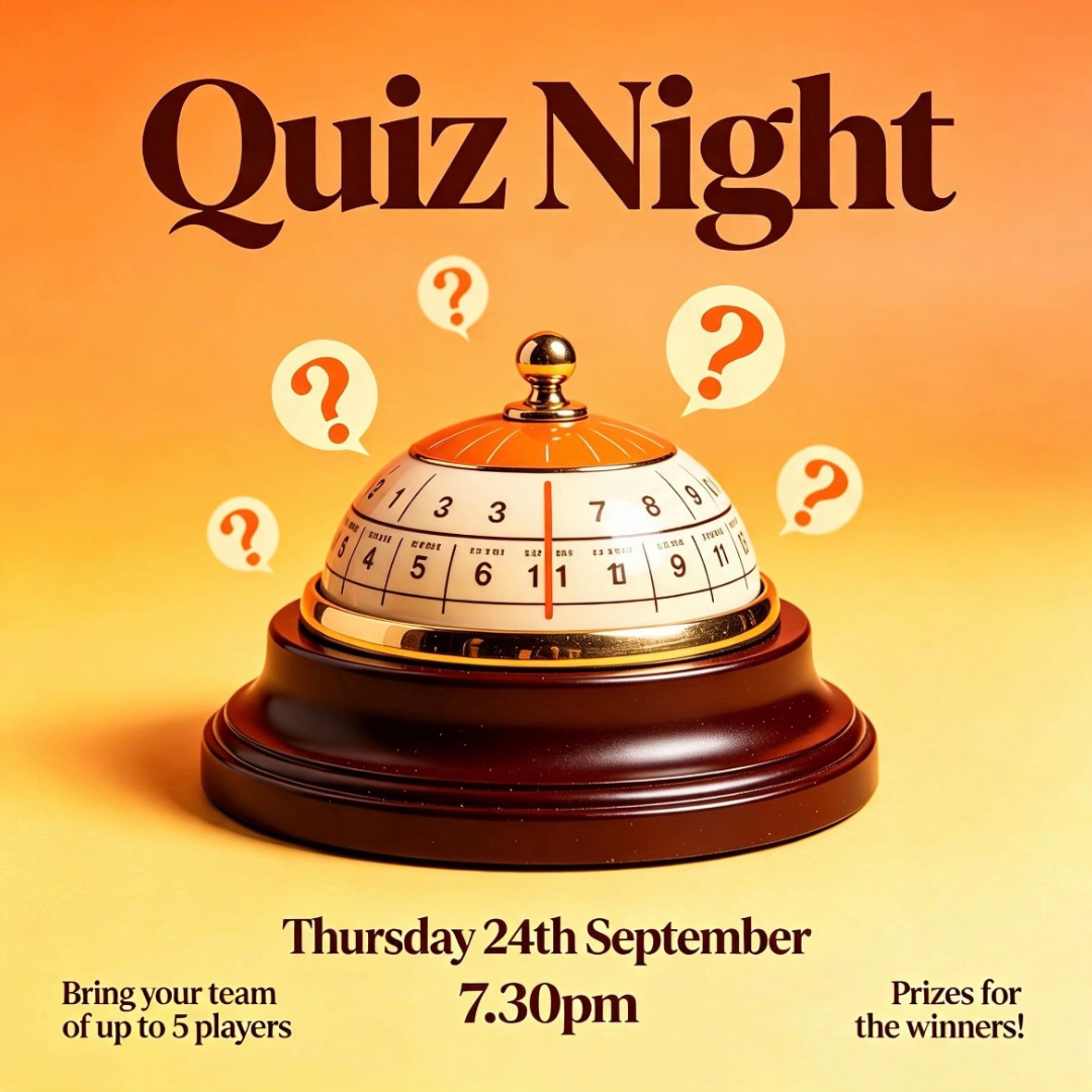 Quiz Night - Thurs 24th Sept, 7.30pm