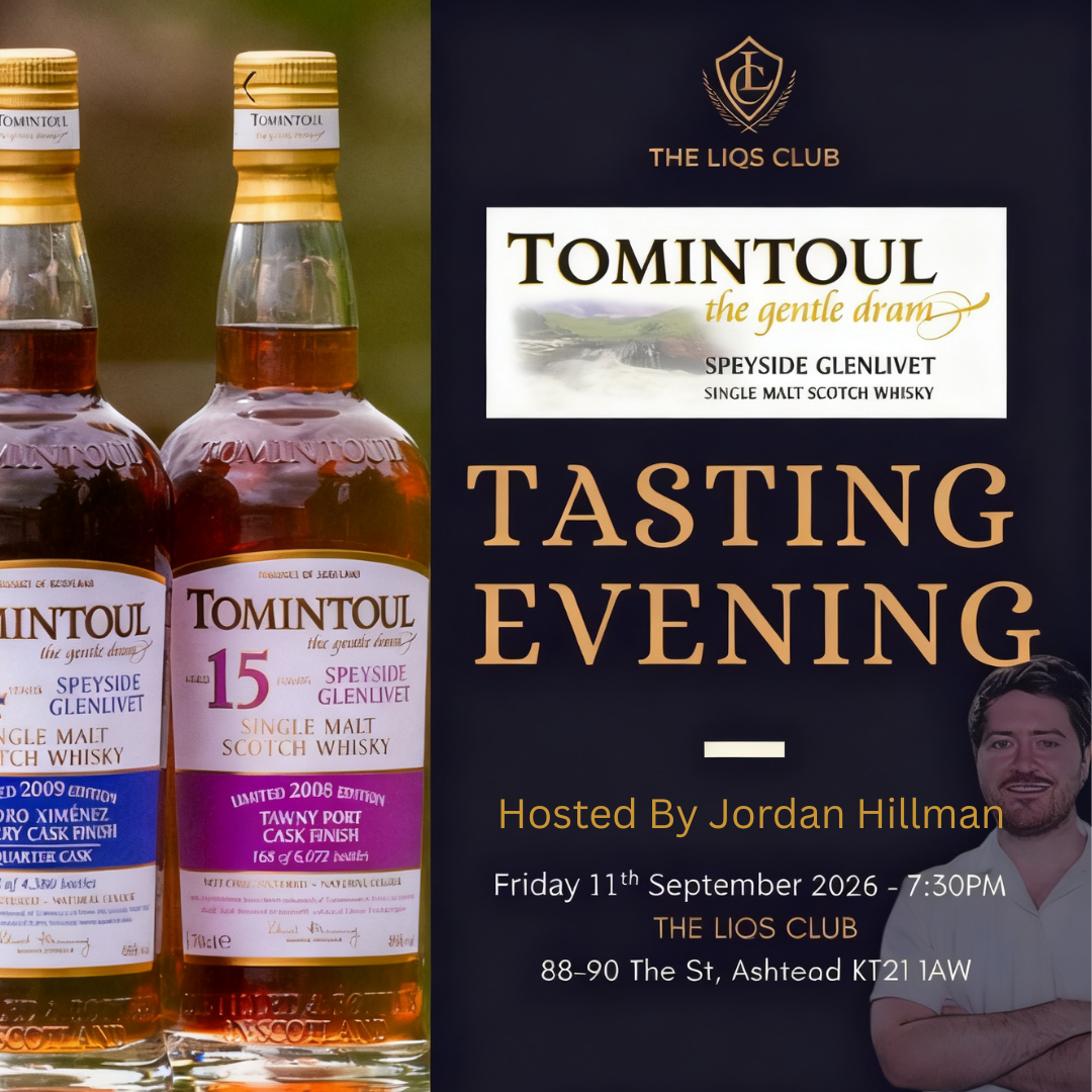 Tomintoul Tasting with Jordan Hillman - Friday 11th September 7.30pm