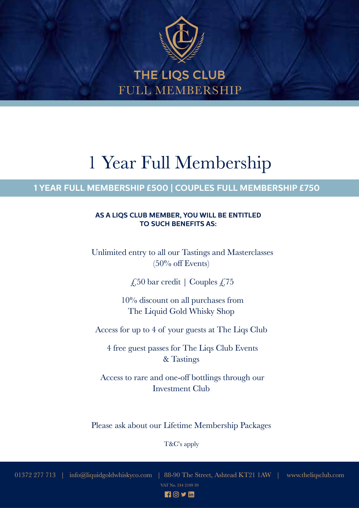 Full Membership - 1 Year