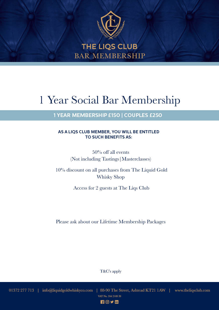 Social Bar Membership - 1 Year