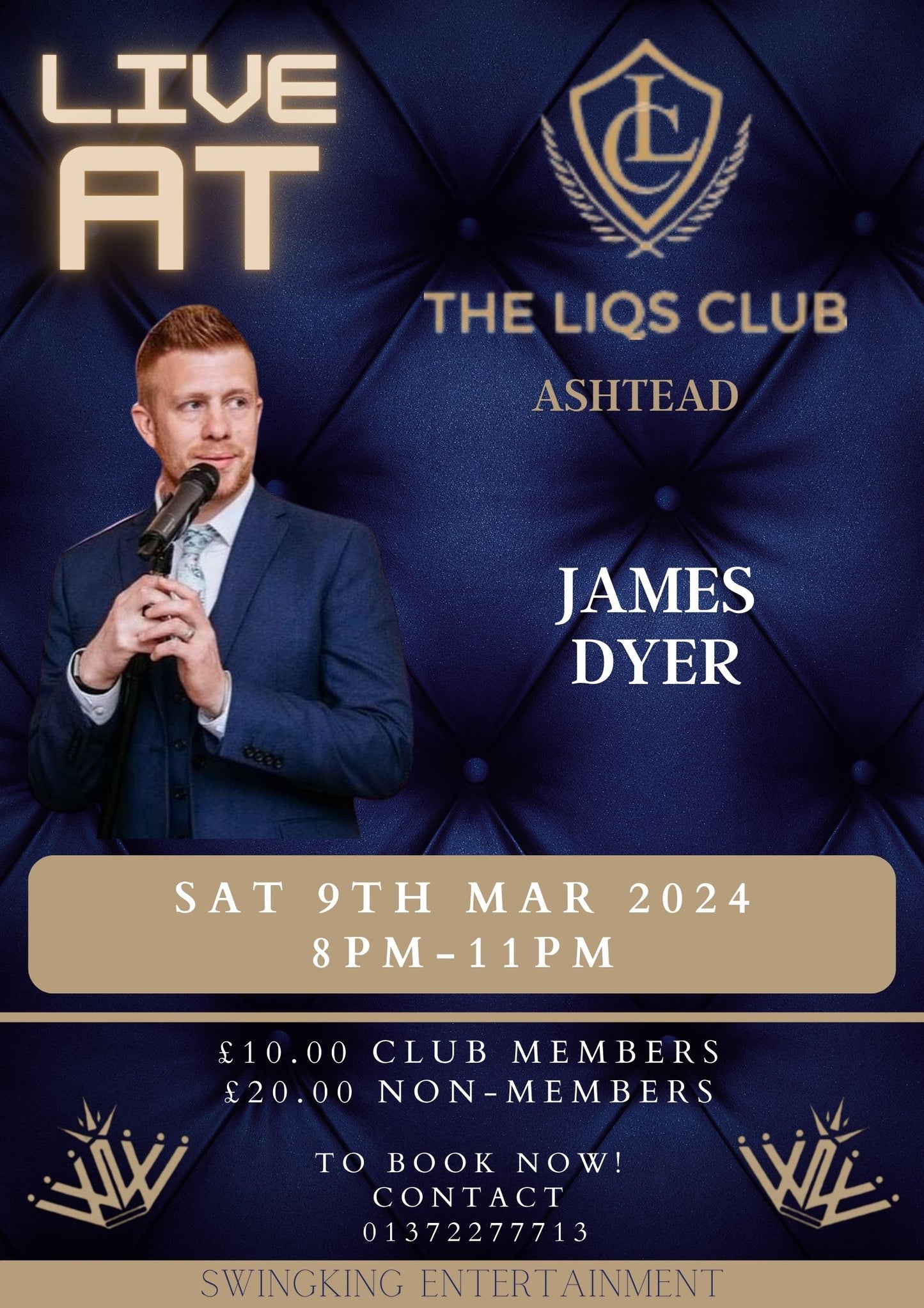 Live Music with James Dyer - Saturday 9th March 2024