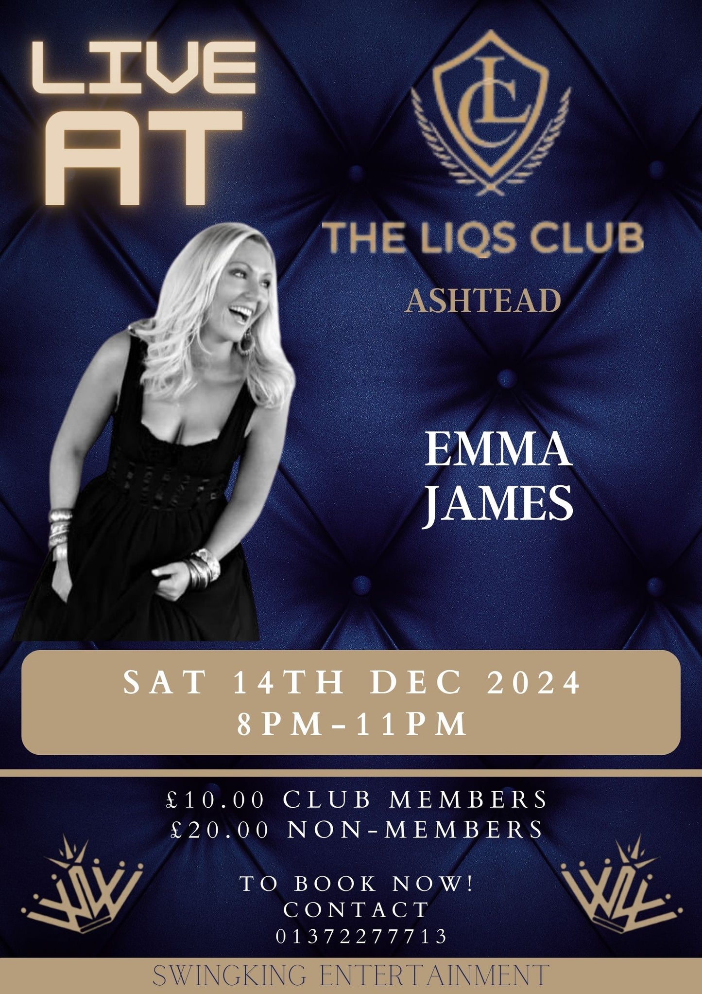 Live Music with Emma James - Saturday 14th December 2024
