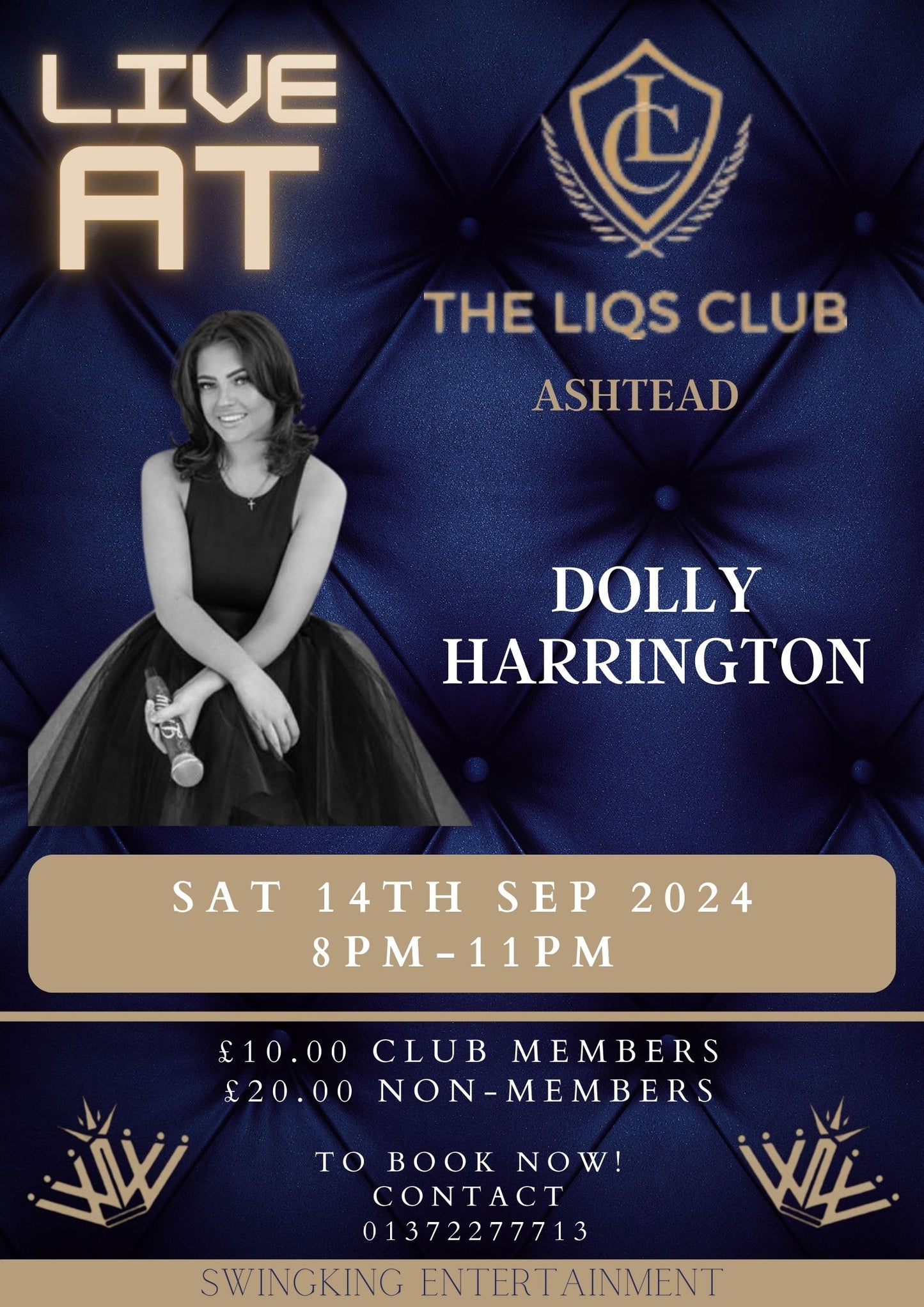 Live Music with Dolly Harrington - Saturday 14th September 2024