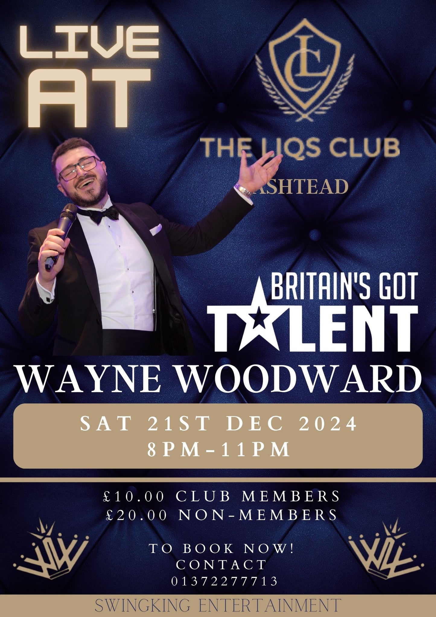 Live Music with Wayne Woodward - Saturday 21st December 2024