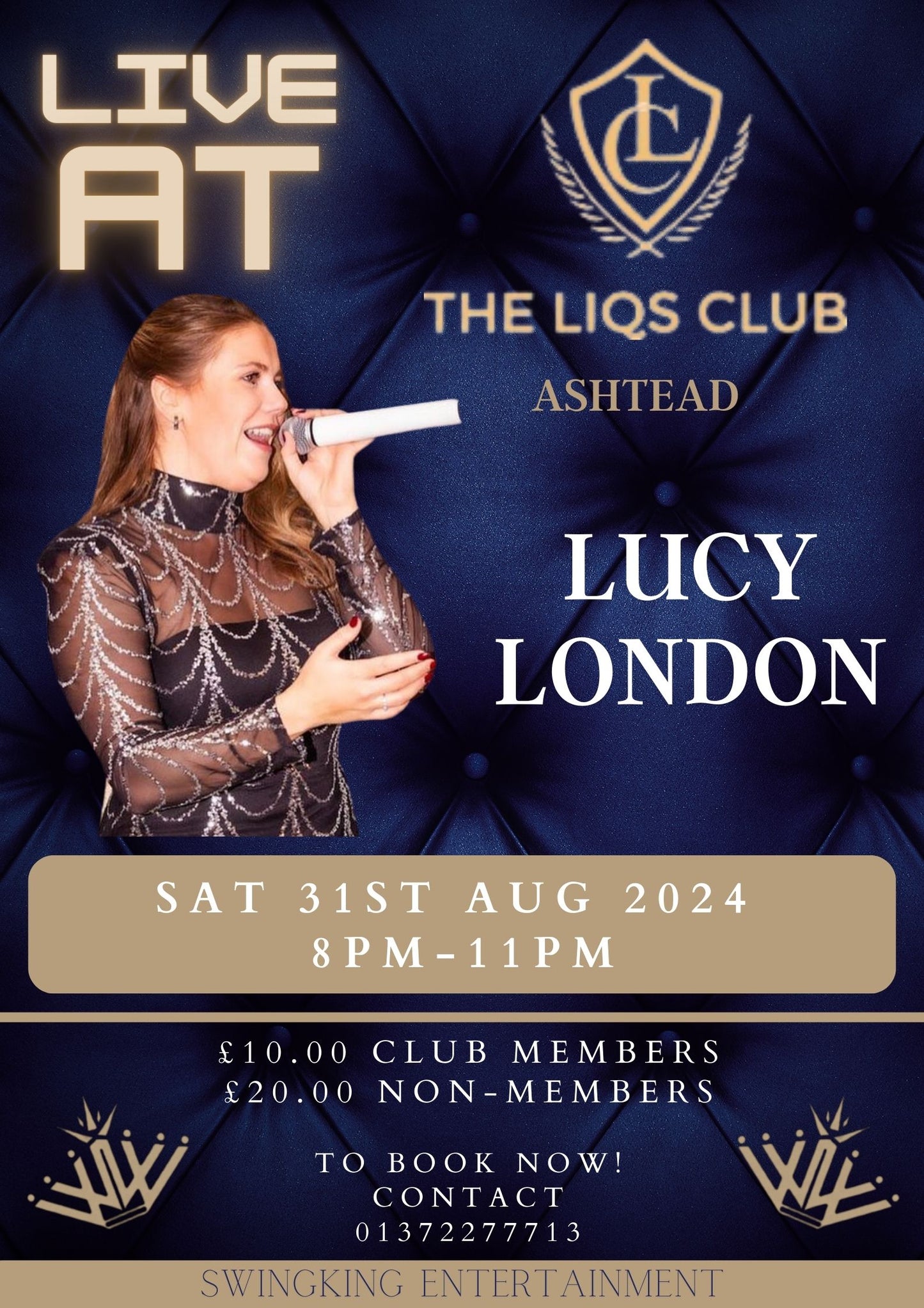 Live Music with Lucy London - Saturday 31st August 2024